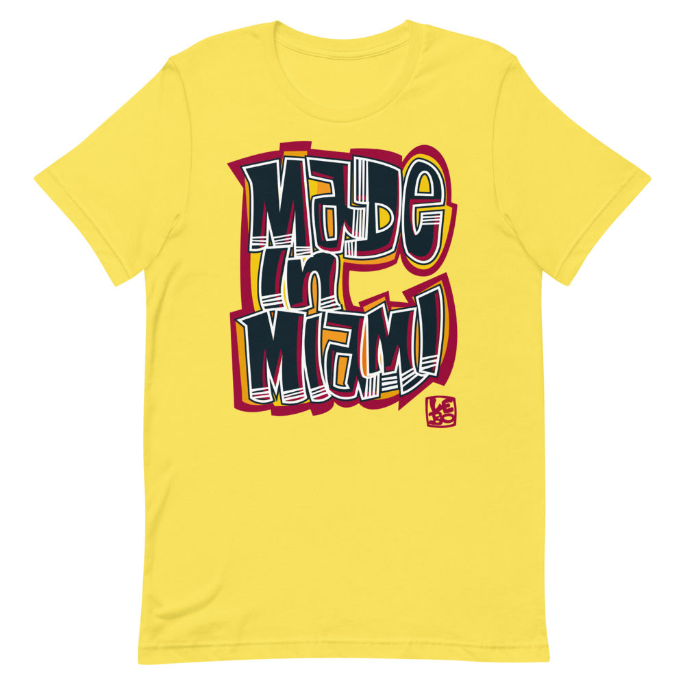 Made in Miami - Red & Black - Lebo Short-Sleeve Unisex T-Shirt